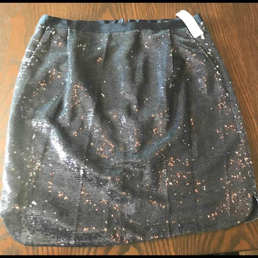 Dark purple/Navy sequins skirt NWT